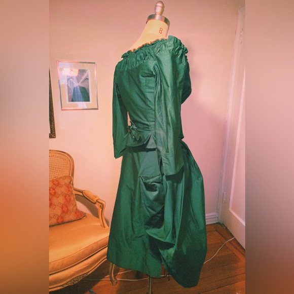 Vivienne Westwood Red Label 2-Piece Corset + Full Skirt Green IT 40 Italy US4/6 - Picture 4 of 13